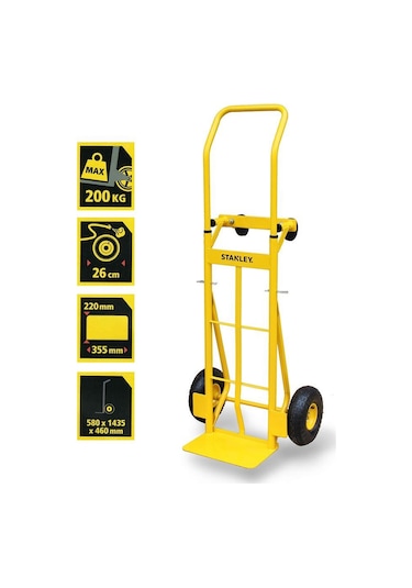 Stanley MT519 150-200 Kg Endüstriyel Çok Fonksiyonlu El Arabası