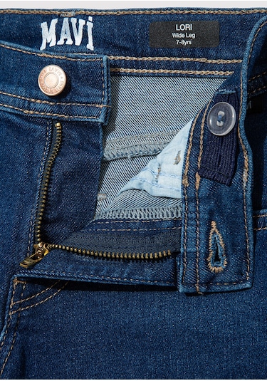 Çocuk Mavi - Lori 90s Koyu Mavi Jean Pantolon 7010036-88225 Mavi