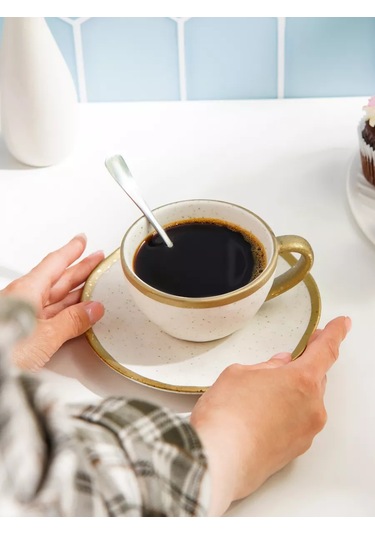 Magistro Hediye Poursephona 240 Ml Fincan Takımı İle Çay Fincanı 167786399 Bej