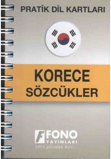 Pratik Dil Kartları-Korece Sözcükler- Fono Yayınları