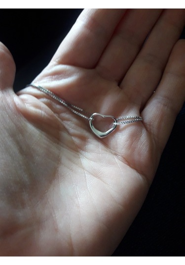 925 Ayar Gümüş Kalp Bileklik