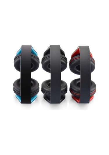 Dofolink Siyah-kırmızı Fırlatılabilir Spor Kulaklığı: Kablosuz Bluetooth, Mikrofon, Radyo Ve Kart Okuyucu Özellikli 4'ü Bir Arada Stüdyo Kulaklığı