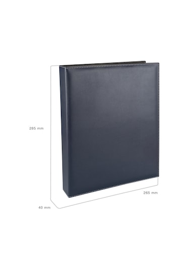 Suni Deri Mekanizmalı 10 Gözlü 500 Kart Kapasiteli İndeksli Kartv Siyah