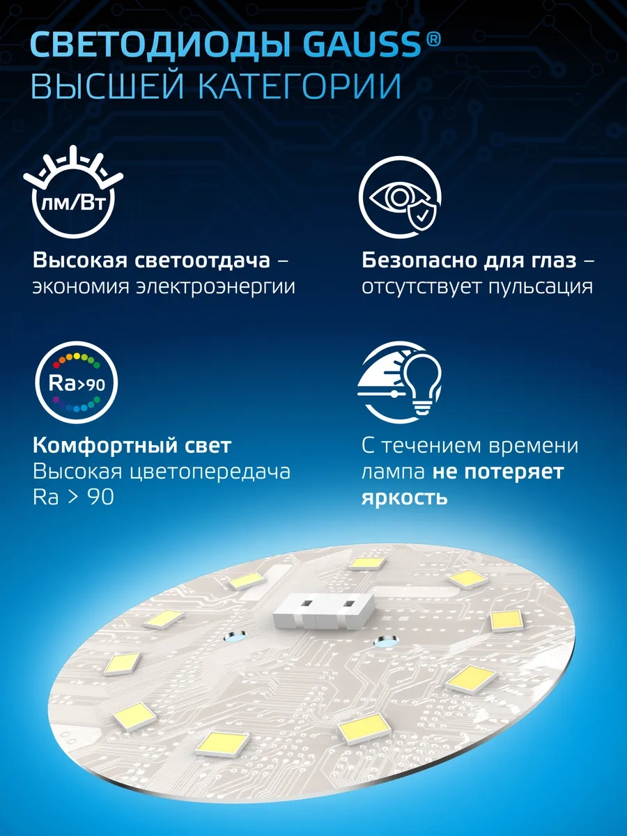 Gauss E14 Led Lamba Mum 6.5w Soğuk Işık 10 Adet 158442331