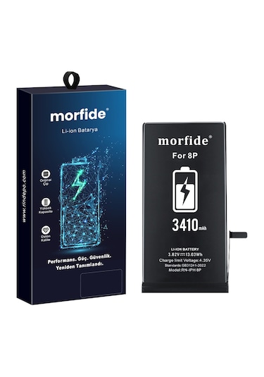 Morfide  Apple Uyumlu iPhone 8 Plus  3410mah Yüksek Amper Batarya