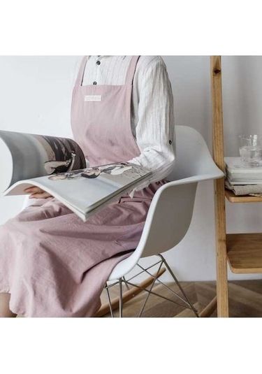 Ulzyvf Ev Yapımı Dayanıklı Önlük - Küçük Boy Rahat Ve Şık Mutfak Aksesuarı Pembe Pembe