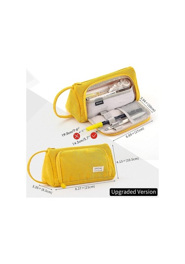 Büyük Kapasiteli Renkli Tuval Saklama Çantası İşaretleyici Kalem Kalem Kutusu Basit Kırtasiye Çantası Tutucu Ortaokul Lise Ofis Üniversite Öğrencisi İçin Girsarı Çok Renkli Büyük Kapasiteli Renkli Tuval Saklama Çantası İşaretleyici Kalem Kalem Kutusu Basit Kırtasiye Çantası Tutucu Ortaokul Lise Ofis Üniversite Öğrencisi İçin Girsarı Çok Renkli