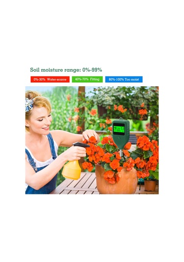 Hallow Lepmerk-3 İn 1 Toprak Ph Ölçer Toprak Nem Ölçer Çiftlik Bahçe E24928