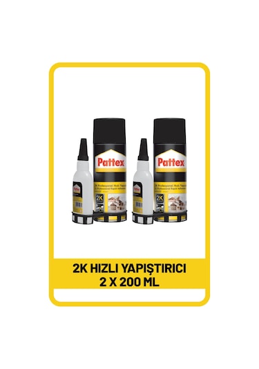 Pattex 2 K Hızlı Yap. 200ml X 2 Adet