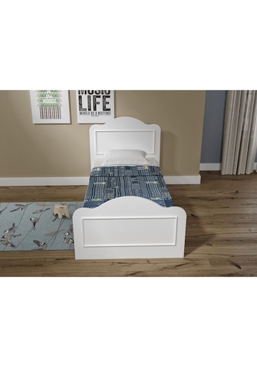 Baby Darling Mdf Alessa 90x200cm Country Karyola Beyaz %100 Mdf