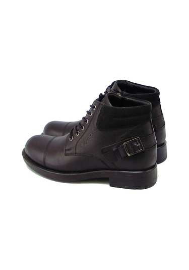 Pepita Srlr4327K Siyah Erkek Kemer Detaylı Bağcıklı Bot Siyah