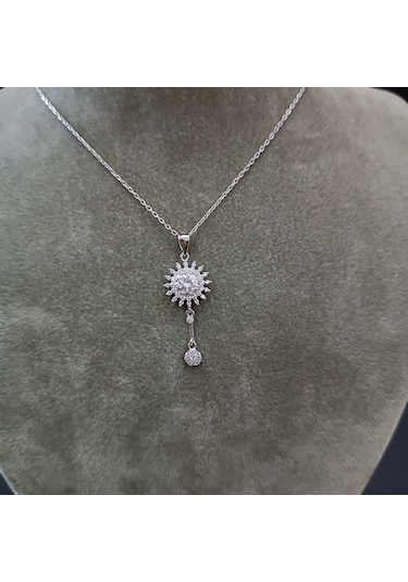 925 Ayar Gümüş Minimalist Yaklaşımlı Özel Tasarım Harika Kolye Gümüş