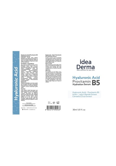 İdea Derma Hyaluronic Acid Provitamin B5 Hydration Serum 30 ML