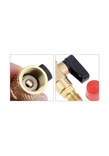 Küresel Pirinç Klima Gazı Vanası 1/4 Düz