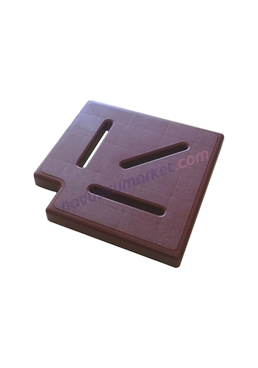 20 Cm Taşma Izgarası Köşe Parçası 90 Bordo