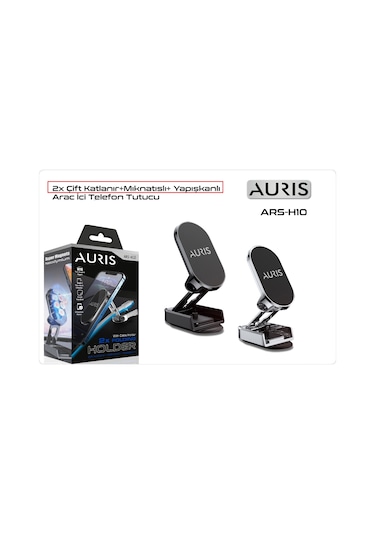 Auris H10 Torpidoya Yapışan Manyetik Araç İçi Telefon Tutucu