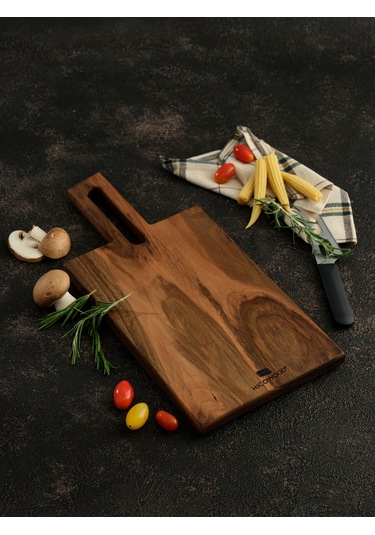 Hıcowood Doğal Ceviz Kesme Sunum Tahtası - Lazerle İsim/Söz Yazılır