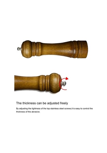 Dancemonkey Ahşap Biber Baharat Tuz Değirmeni 8 İnç Uzunluk, 8 Ahşap Öğütücü Ahşap