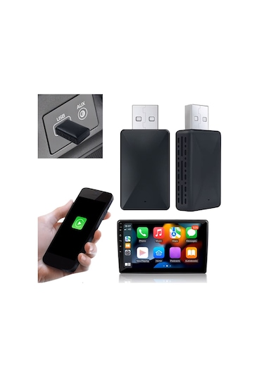 Ally Kablosuz Car Play Adaptörü Android Cihazlar Için Wireless Carplay Çevirici