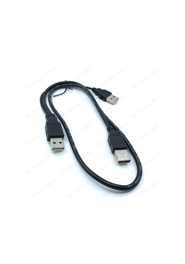 2 In 1 Harici Disk Hdd Usb Y Splitter Kablo 3Xusb Kablo
