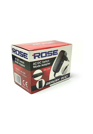 Rose 12Volt 2Amper 12V 2A Adaptör 5.5 x 2.5 MM Jak Fişli
