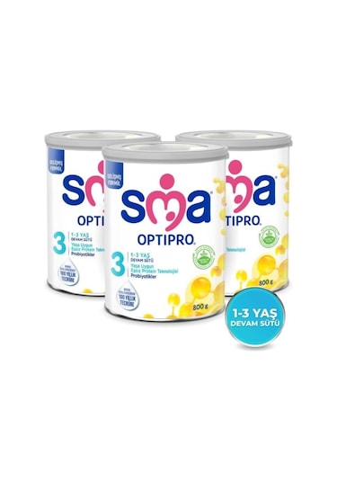 Sma Optipro 3 Çocuk Devam Sütü 800 G 3 Adet