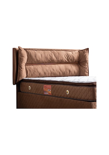 Setaymobilya Baza, Barselona Açık Kahve Baza + Başlık+Real Pedli Yatak
