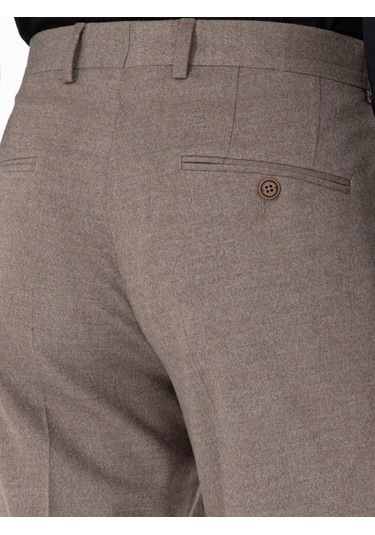 Cacharel Vizon Slim Fit Kumaş Pantolon Kahverengi