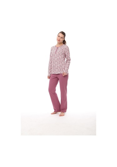 Pijadore 1547 Uzun Kollu Kadın Pijama Takım 001