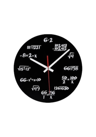 Primepickings Akrilik Saat Matematik Formülü Duvar Saati A