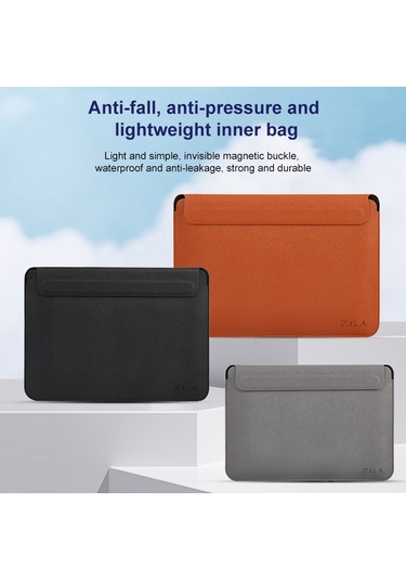 Zga Bg-02 Su Geçirmez Laptop Astar Çantası, Boyut: 14 İnç Siyah Siya