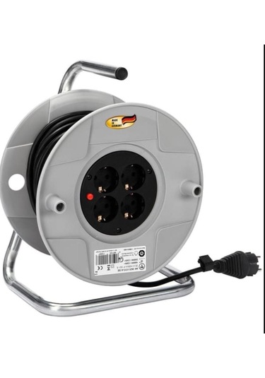 Garant Serisi Ip20 Lisanslı 16 A Sigorta Şalterli 40m Makaralı Kablo H05vv-f 3g1,5 40 Metre