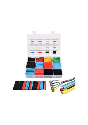 560 Parça Makaron Seti Kapaklı Kutulu Kablo Birleştirme Koruyucu