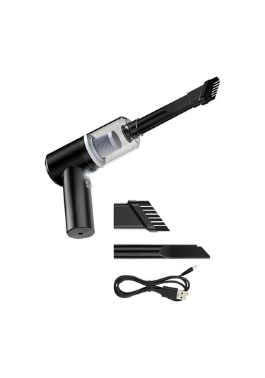 3 İn 1 Şarjlı Kablosuz Vakumlu El Süpürgesi Araç, Ev Ve Ofis İçin Güçlü Taşınabilir Mini Elektrikli Süpürge