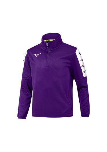 Mizuno Nara Training Yarım Fermuarlı Erkek Eşofman Üst Mor Çok Renkli