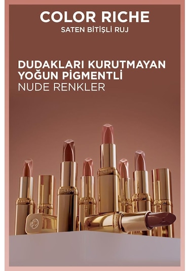 L'Oreal Paris Color Riche Saten Bitişli Ruj 570 Worth It Intense