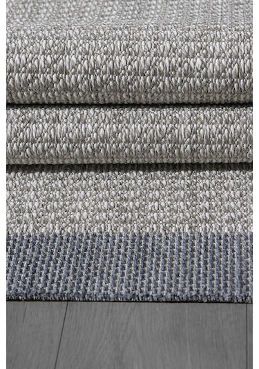 Konfor Sisalux 3092 Gri Jüt Tabanlı Modern Dokuma Kilim Sisal Hasır Halı Gri