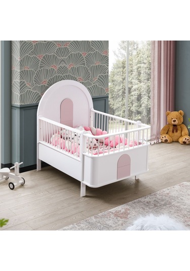 Mdf Beşik Venüs Büyüyen Beşik + 1 Adet Comfort Yatak 90x130 Beyaz