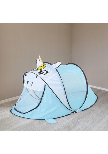 Suntek Bebek Için Plaj Çadırı Hafif Mavi-tek-boynuzlu-at Mavi Tek Boynuzlu At Çok Renkli