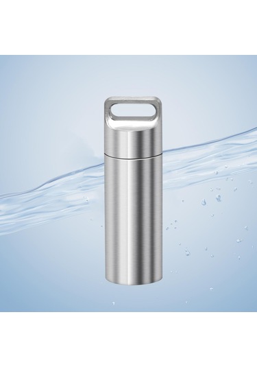 Dolıty Seyahat Açık Için Hap Tutucular Su Geçirmez L Gümüş