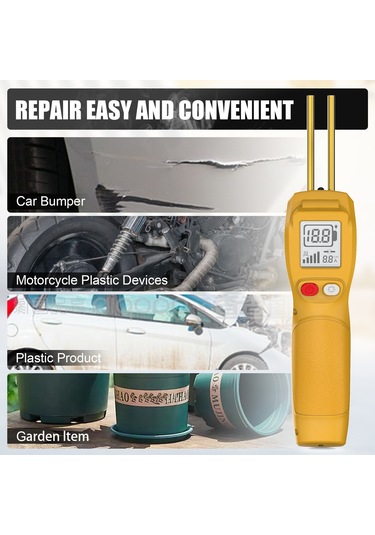 Yaozixa Kablosuz Plastik Kaynak Makinesi - Lcd Ekranlı, Pil Li-poly İle, Hızlı Isıtma, Çeşitli Tamir İşlemleri İçin Sarı