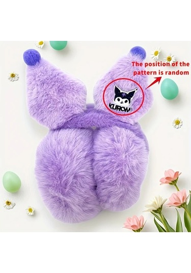 Elmpaly Kuromi Mor Kapaklı Kulaklık 1 Veya 2li Seçenekler Seyahat Kamp