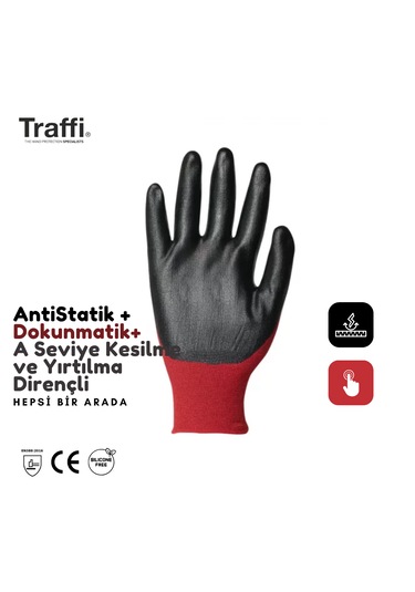 Tg1290 Dokunmatik Antistatik A Seviye Dirençli İş Eldiveni
