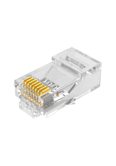 Canovate 25 Adet Bakır Konnektör Cat6A Utp Rj45 Plug Soket