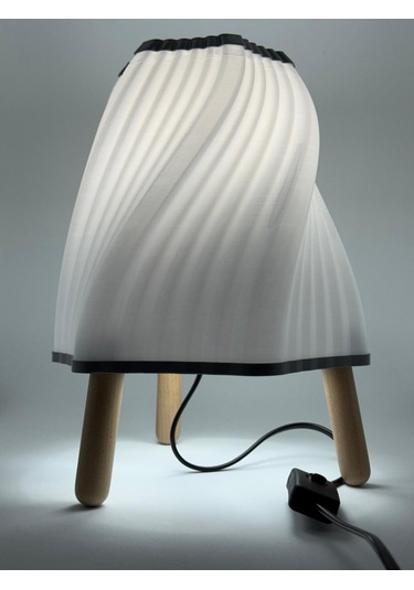 Abajur Galaksi Beyaz, Samanyolu Temalı Abajur, Modern Yer Lambası