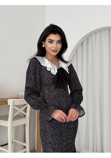 Ospe Fiyonklu Elbise