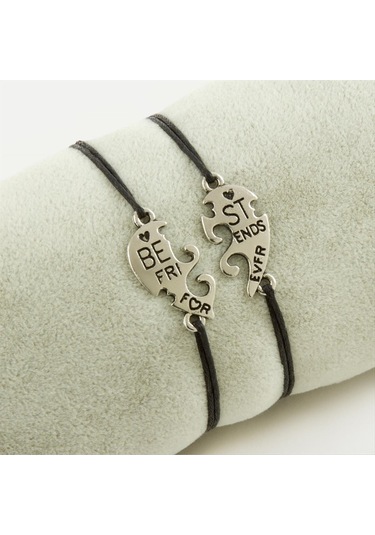 Csmtex 6 Best Friends Arkadaş Deri Set Kolye-siyah Çok renkli