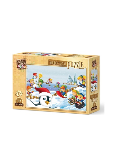 Art Kids Kış Sporcuları 25 Parça Ahşap Puzzle