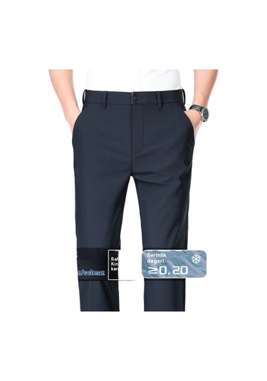 Keten Günlük Pantolon Siyah