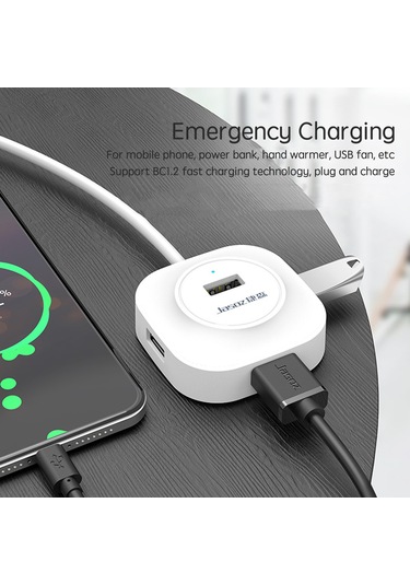 Springsun Dizüstü Bilgisayar İçin Usb Şarj Portlu Yüksek Hızlı 4 Portlu Usb2.0 Hub Çoklu Arayüzlü Hub Genişletici Konsantratörü